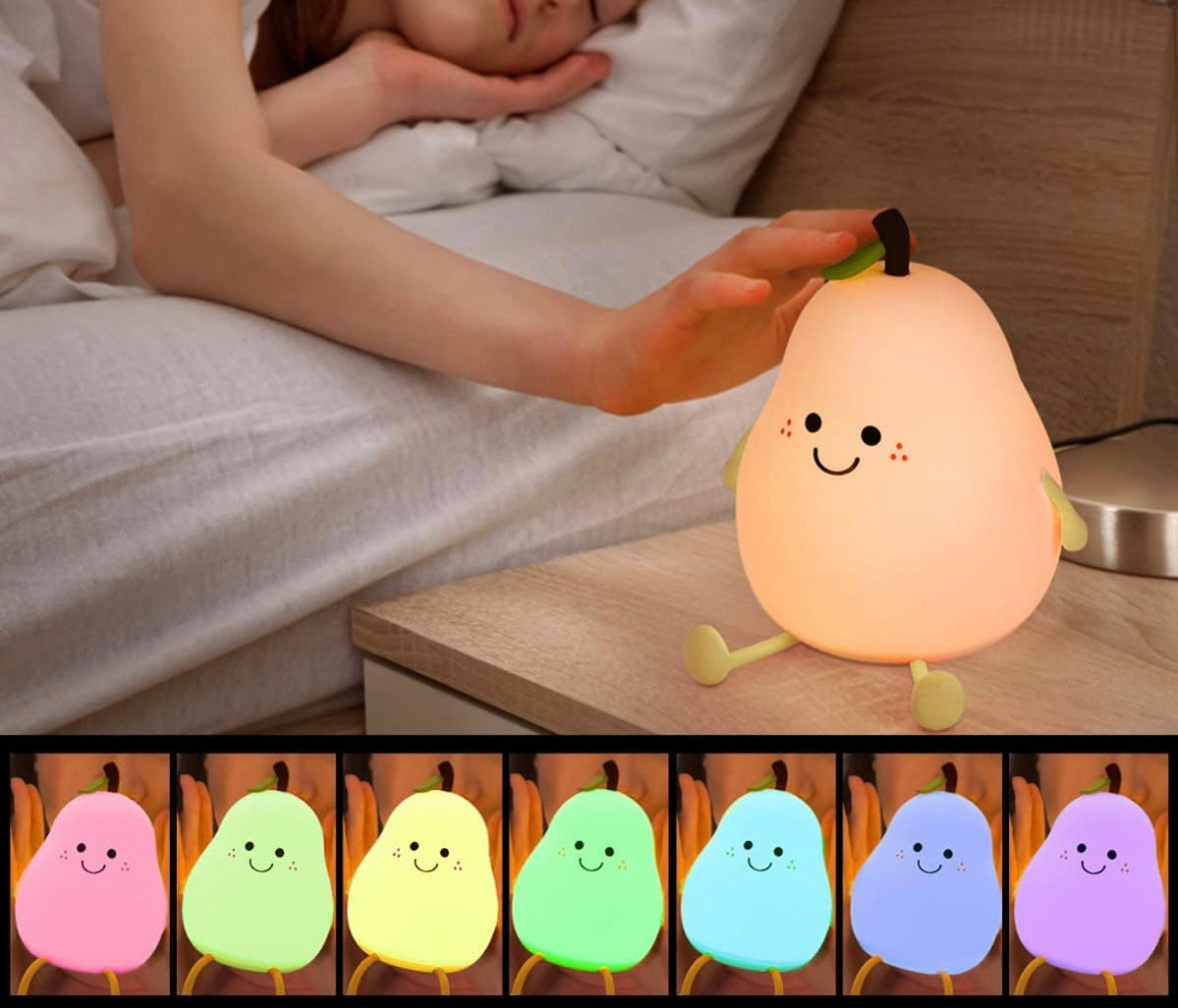 Colorful Pear Light Soft Silicone