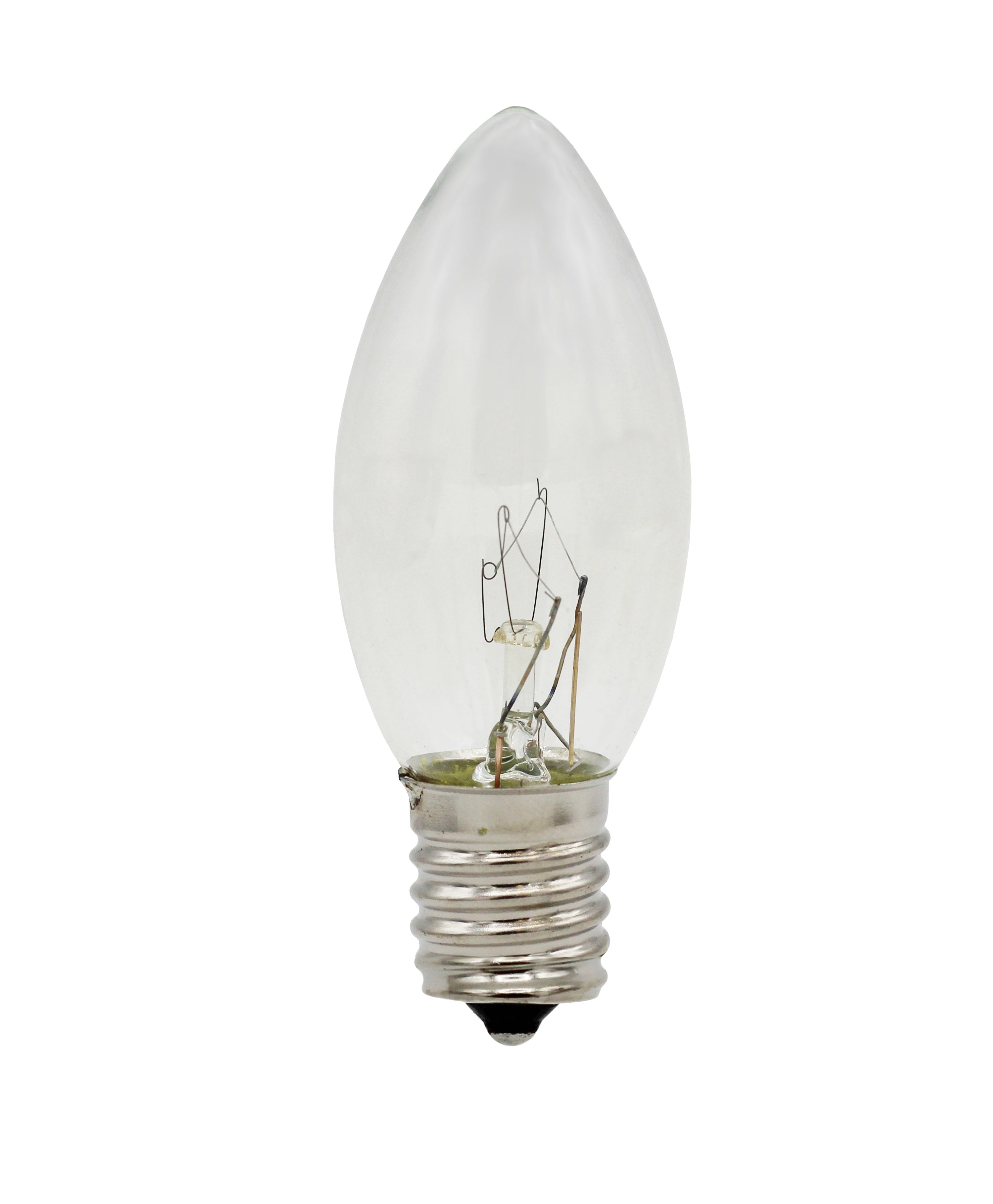 Creative Hobbies Box of 25 Clear Blinker Light Bulbs, C9 Intermediate Base, Random Blinking - 7 Watt - E17 Base - Great for Holiday Lighting